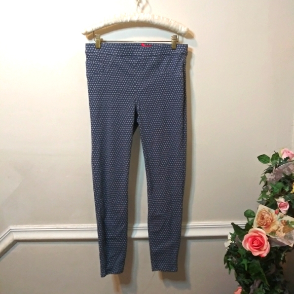 SPANX Denim & White Polka Dot Ankle Jeanish Leggings - Picture 11 of 11